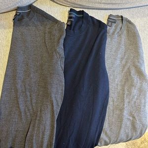 Men’s XL Tall Banana Republic 100% Merino Wool Crew Neck Sweaters